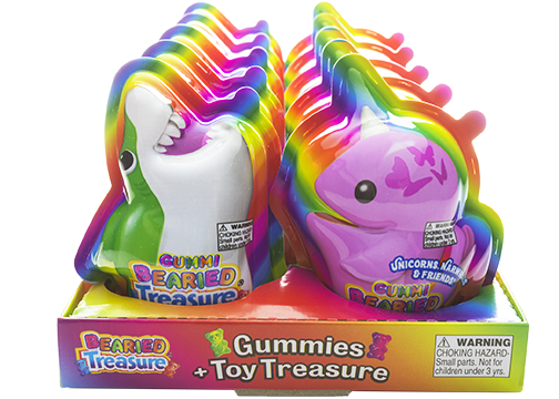 Candy Treasure Bearied Treasure Chest w Gummies 1oz 10ct